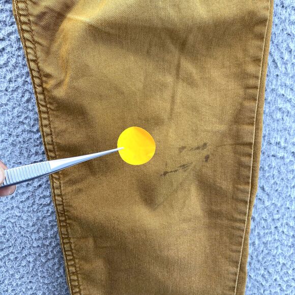 Prana Bridger Jeans Men 30x29* Orange Slim Fit Organic Cotton Performance Hiking - Picture 3 of 16